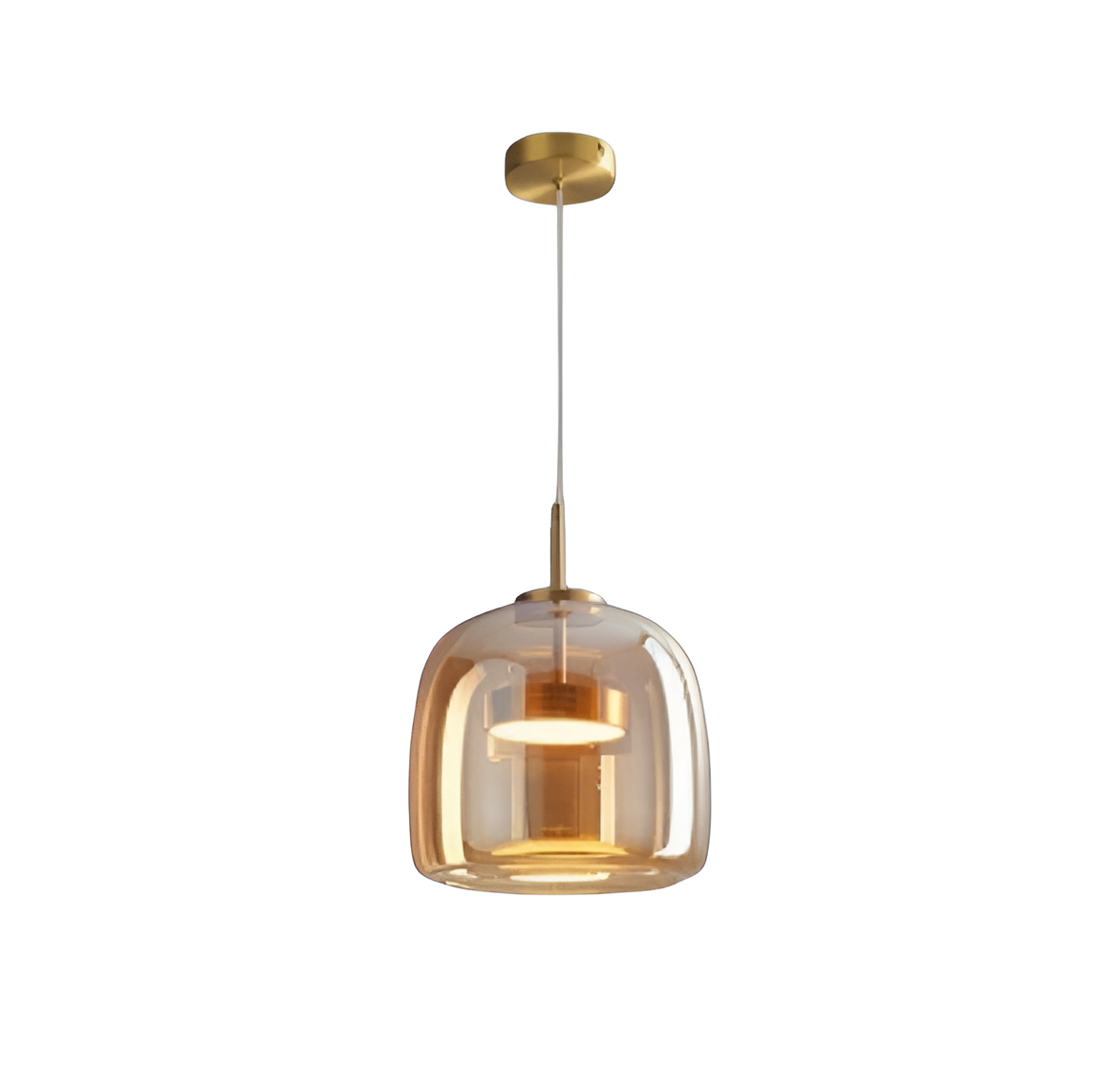 Retro Glass LED Pendant Light with Triple Shade Design | Oryvexa