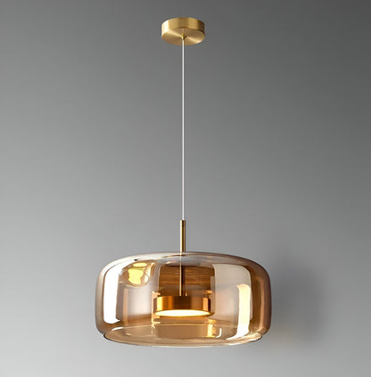 Retro Glass LED Pendant Light with Triple Shade Design | Oryvexa