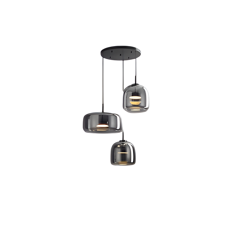 Retro Glass LED Pendant Light with Triple Shade Design | Oryvexa