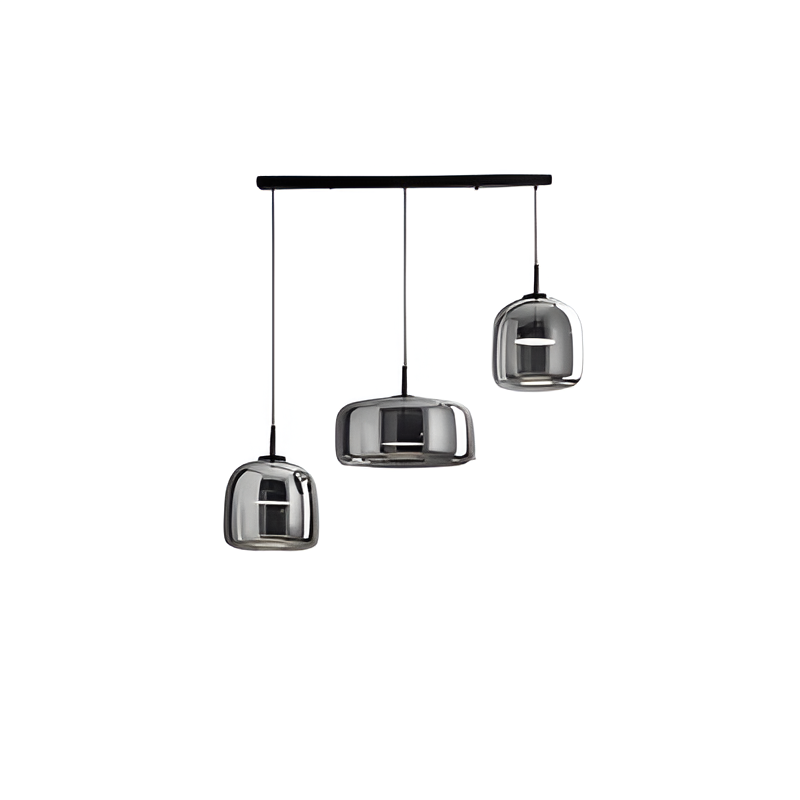 Retro Glass LED Pendant Light with Triple Shade Design | Oryvexa
