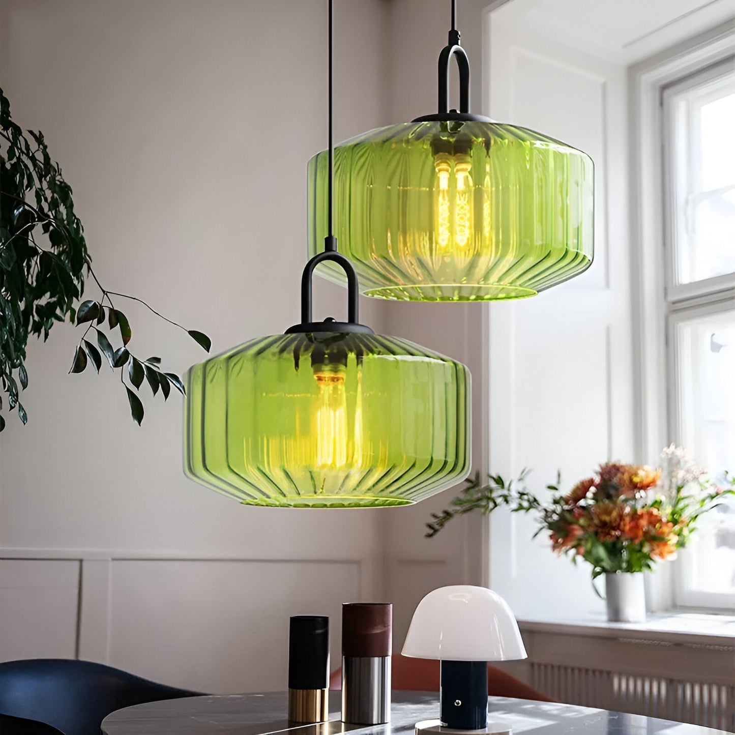 Retro Glass Pendant Light with Nordic Minimalist Design | Aurevix