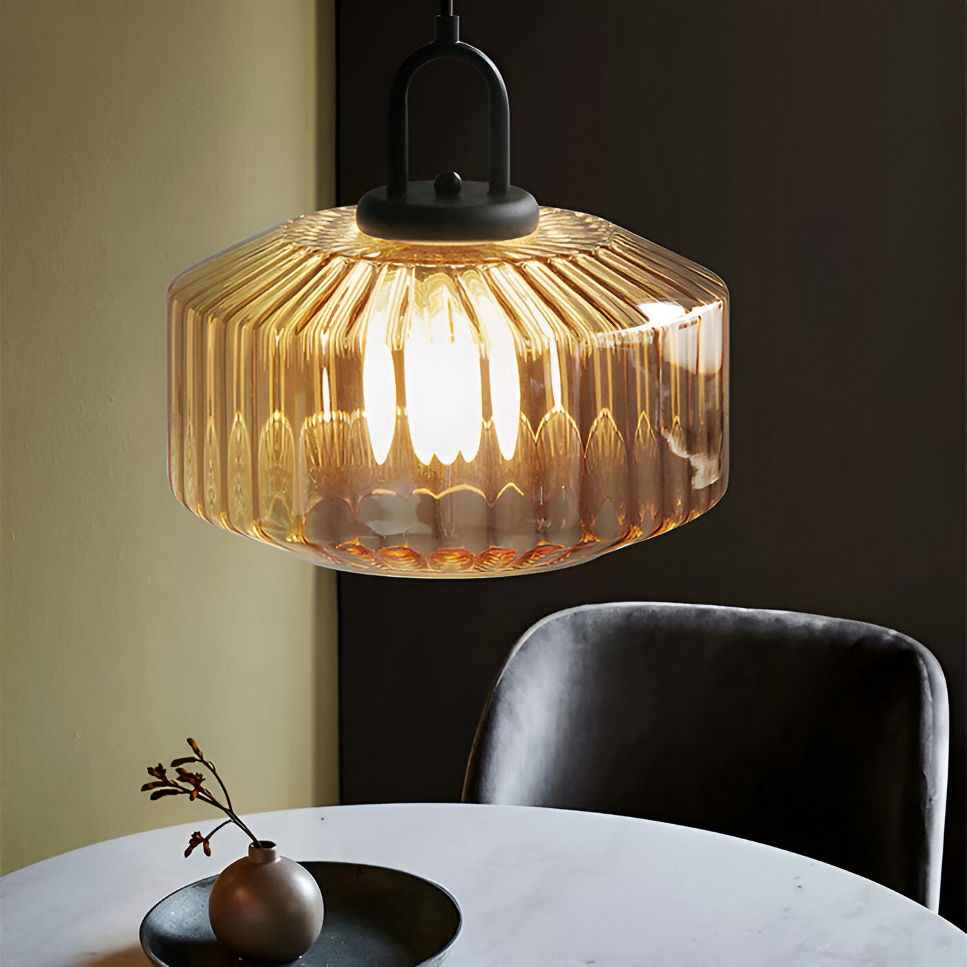Retro Glass Pendant Light with Nordic Minimalist Design | Aurevix