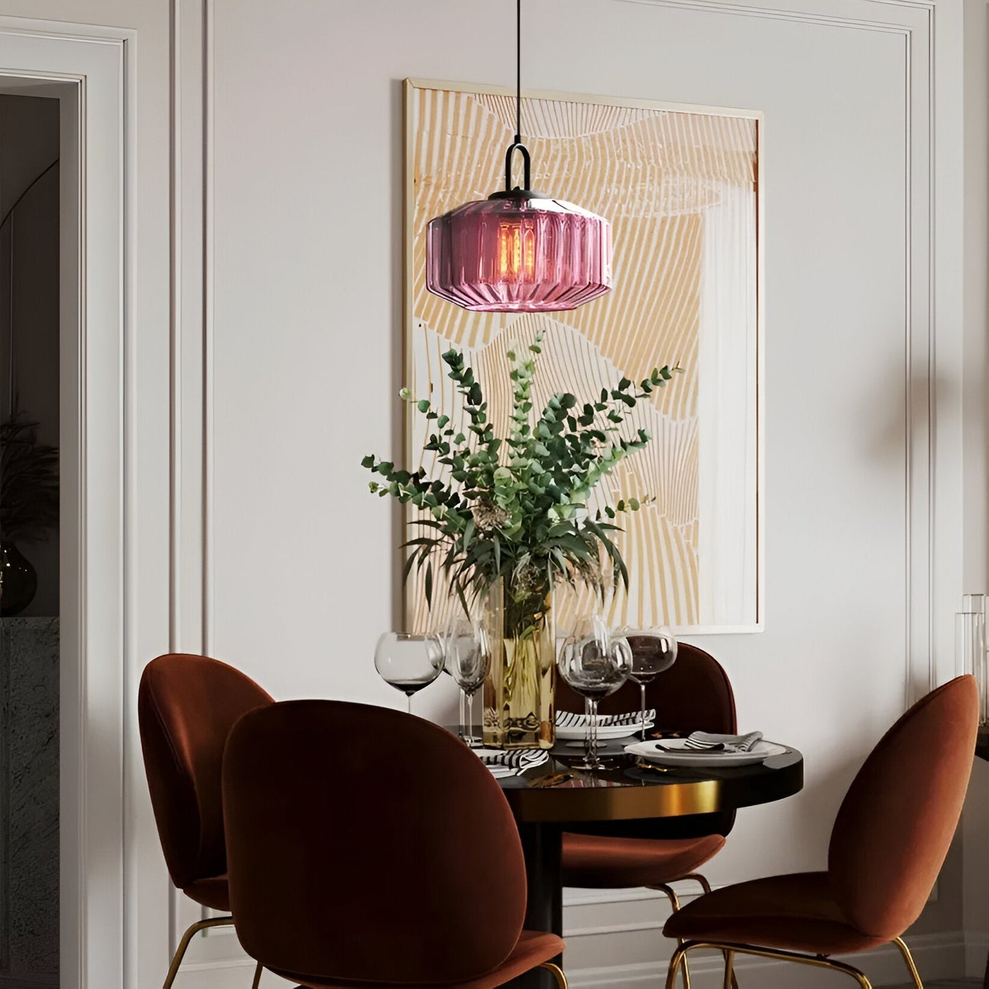 Retro Glass Pendant Light with Nordic Minimalist Design | Aurevix