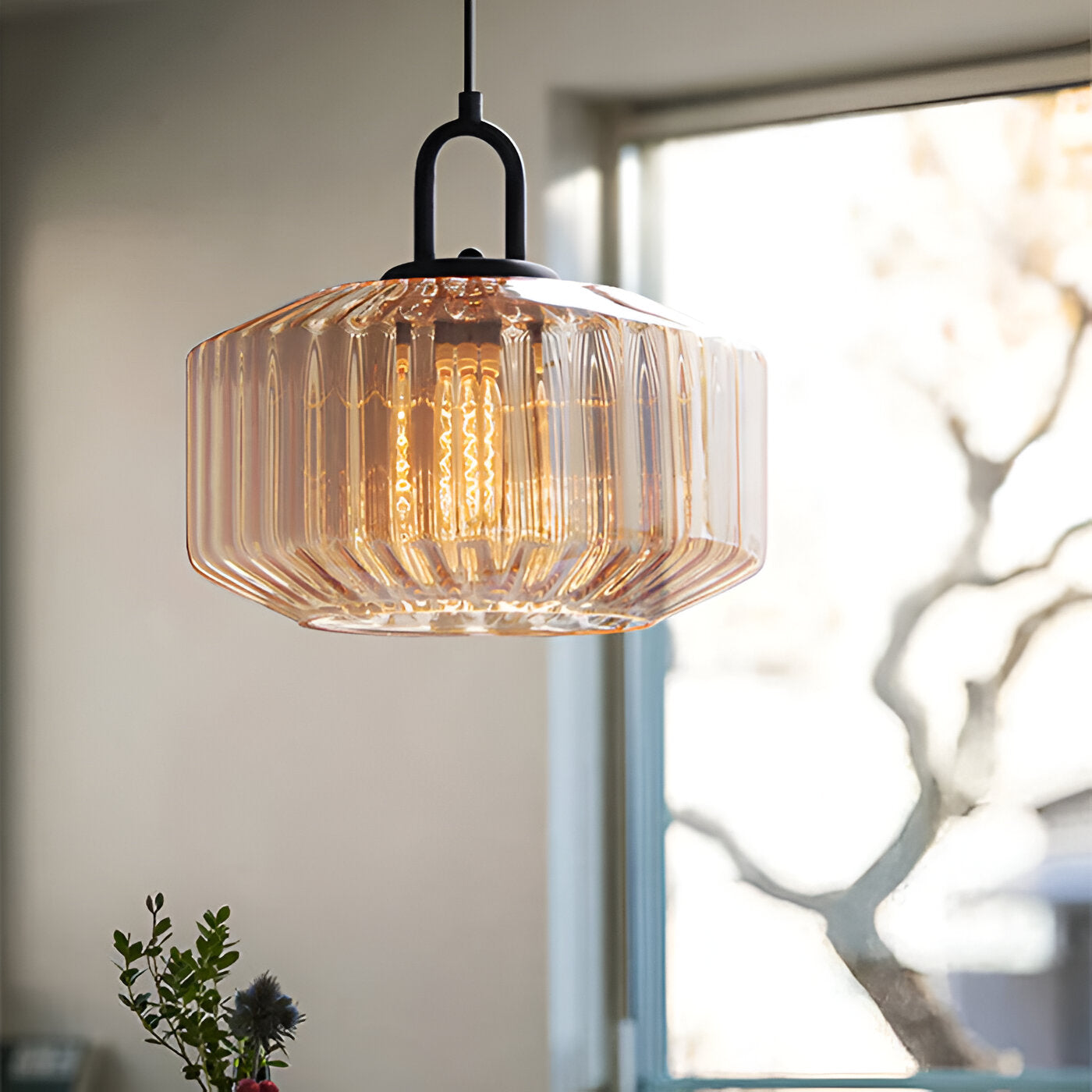 Retro Glass Pendant Light with Nordic Minimalist Design | Aurevix