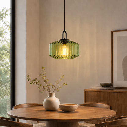 Retro Glass Pendant Light with Nordic Minimalist Design | Aurevix