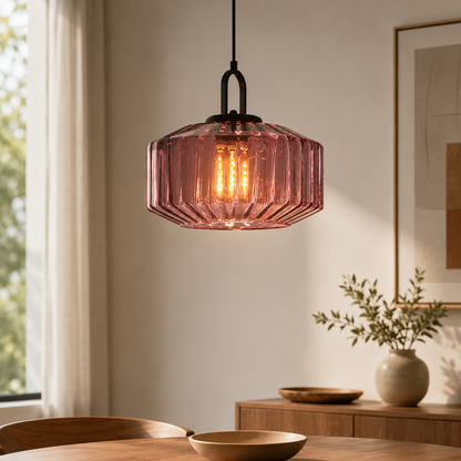 Retro Glass Pendant Light with Nordic Minimalist Design | Aurevix