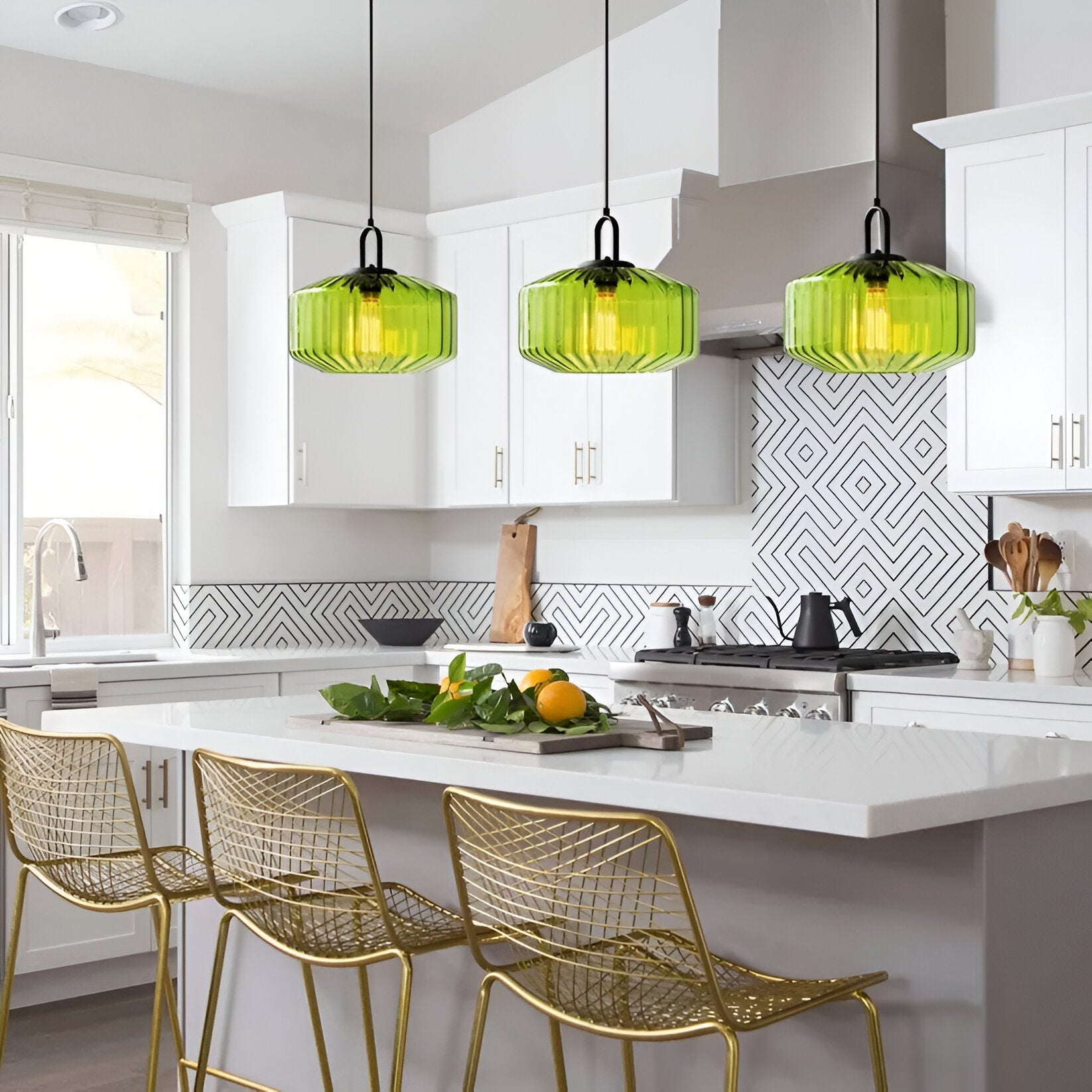 Retro Glass Pendant Light with Nordic Minimalist Design | Aurevix
