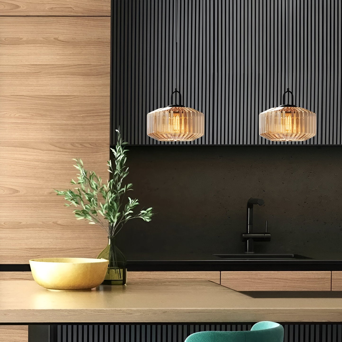 Retro Glass Pendant Light with Nordic Minimalist Design | Aurevix