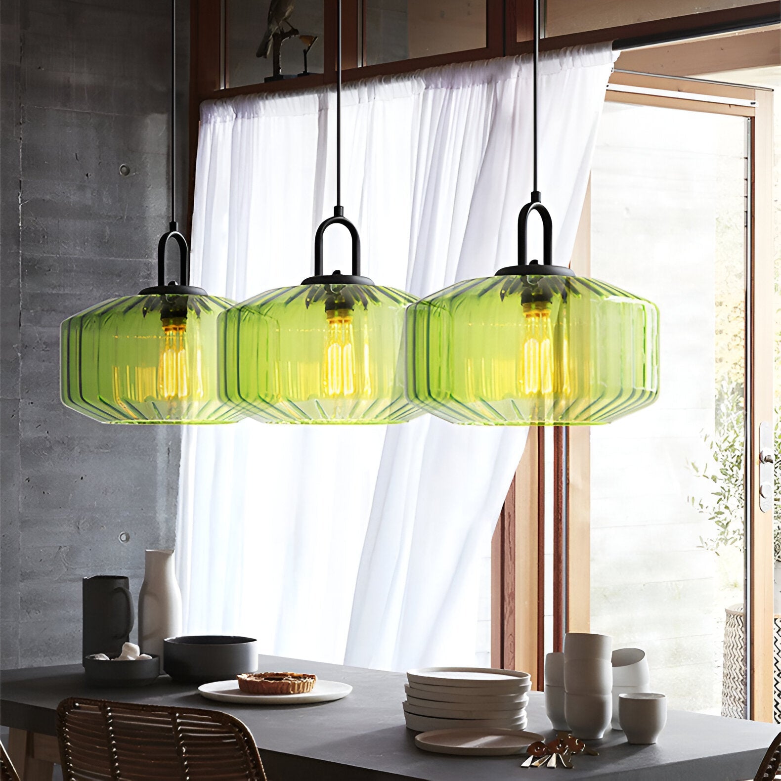 Retro Glass Pendant Light with Nordic Minimalist Design | Aurevix