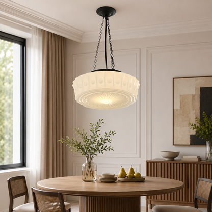 Retro Glass Shade Pendant Light for Dining Areas | Orvessa