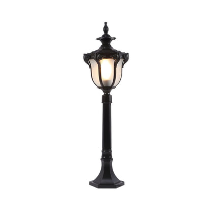 Retro Outdoor Garden Path Light with Prismatic Glass | Denvor