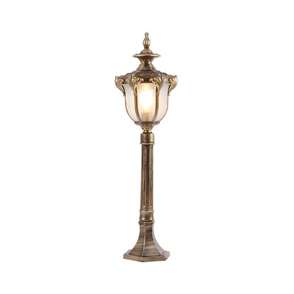 Retro Outdoor Garden Path Light with Prismatic Glass | Denvor