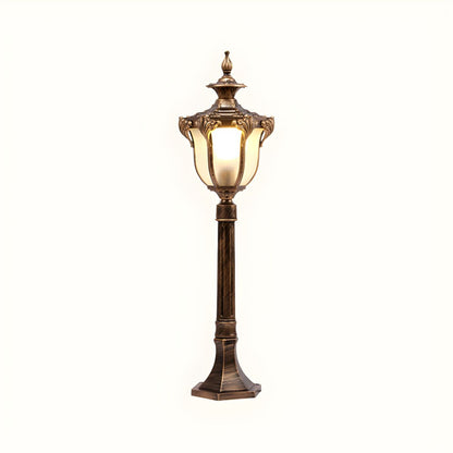 Retro Outdoor Garden Path Light with Prismatic Glass | Denvor