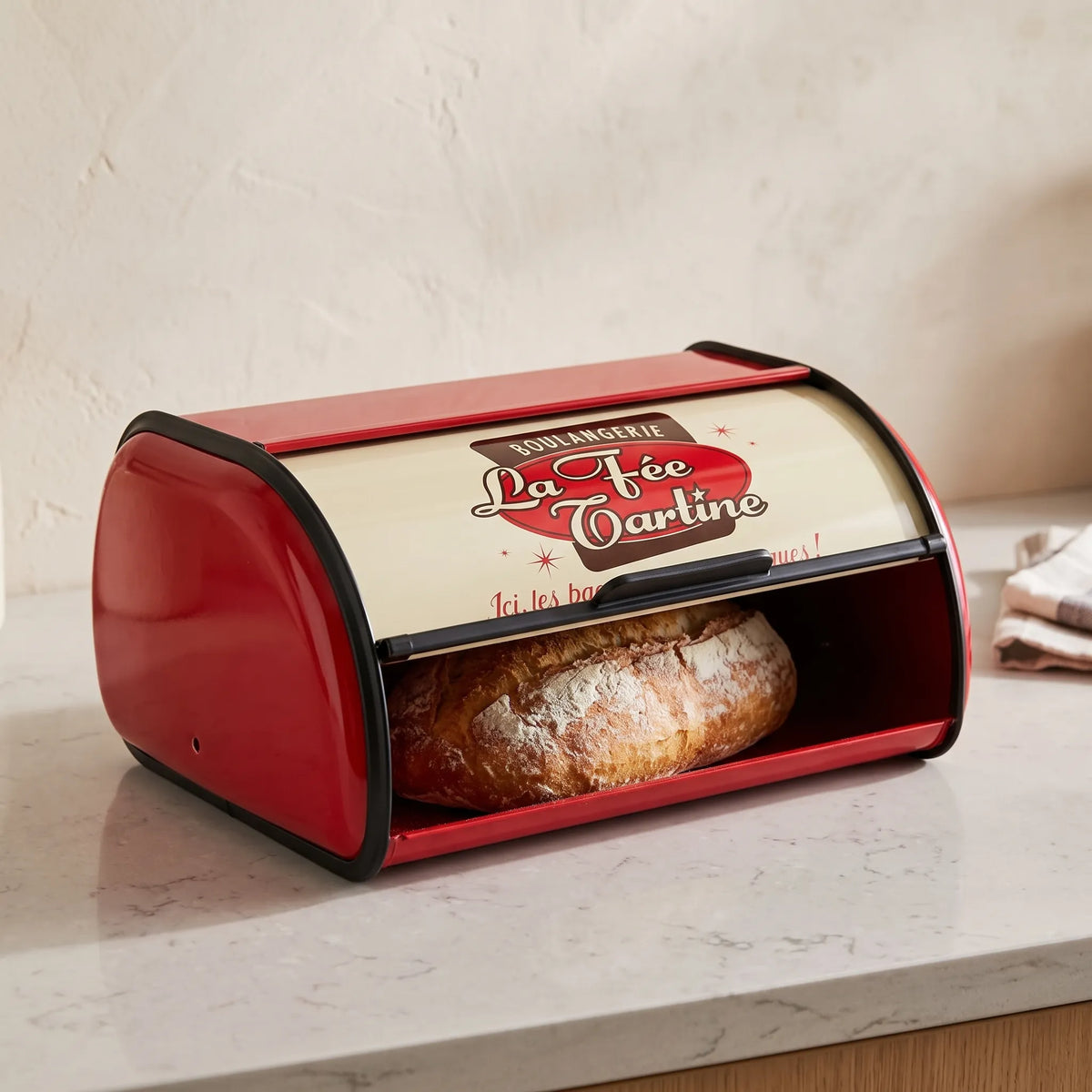 Retro Roll Top Bread Storage Box
