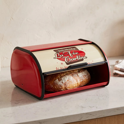 Retro Roll Top Bread Storage Box