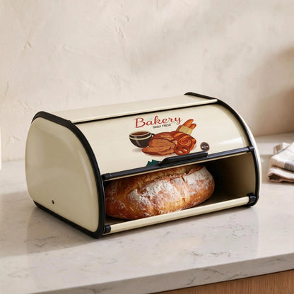 Retro Roll Top Bread Storage Box