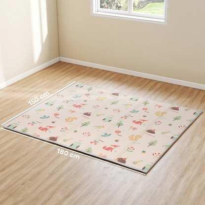 Reversible Foldable Baby Activity Play Mat Multicolor | Morvella