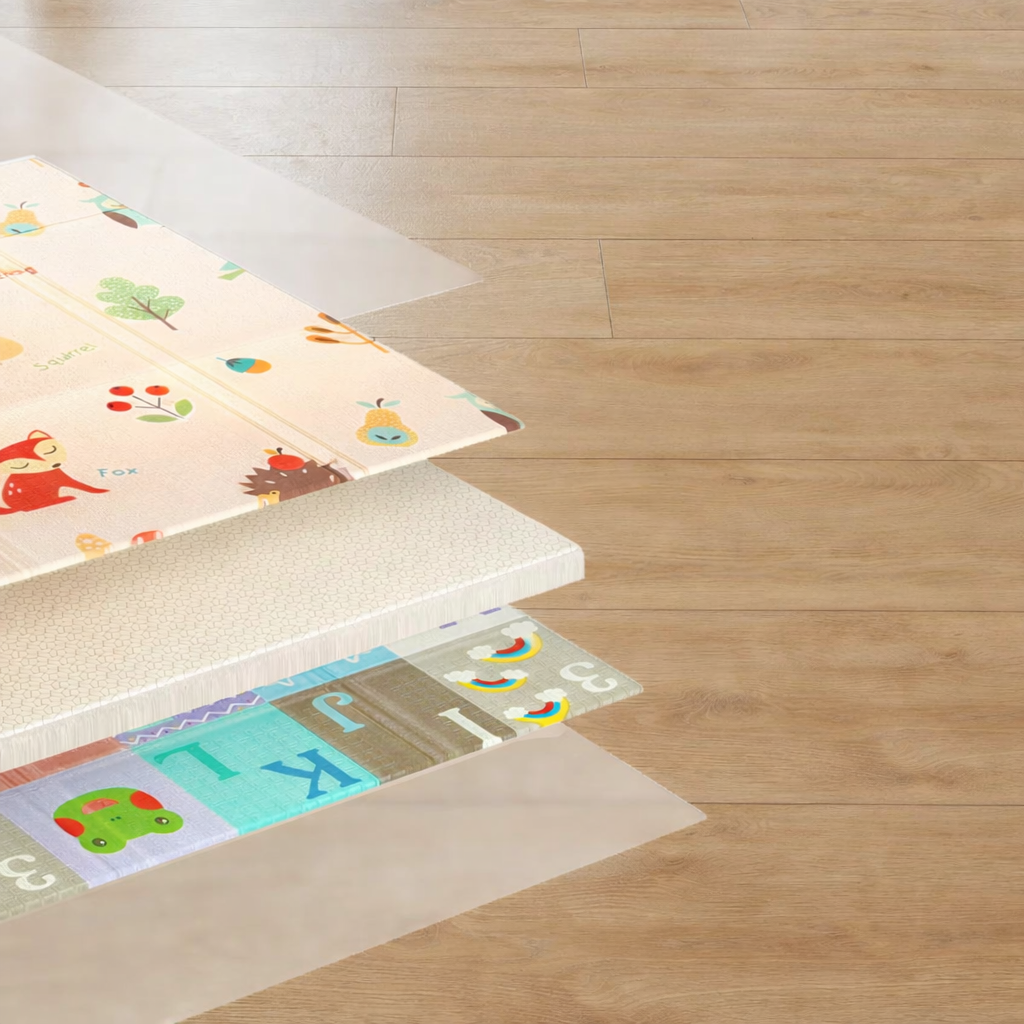 Reversible Foldable Baby Activity Play Mat Multicolor | Morvella
