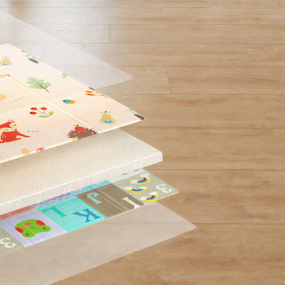 Reversible Foldable Baby Activity Play Mat Multicolor | Morvella