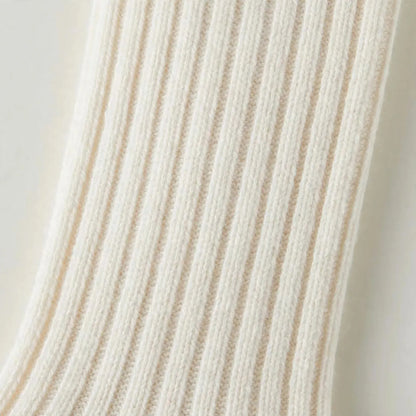 Ribbed Knit Knee High Socks