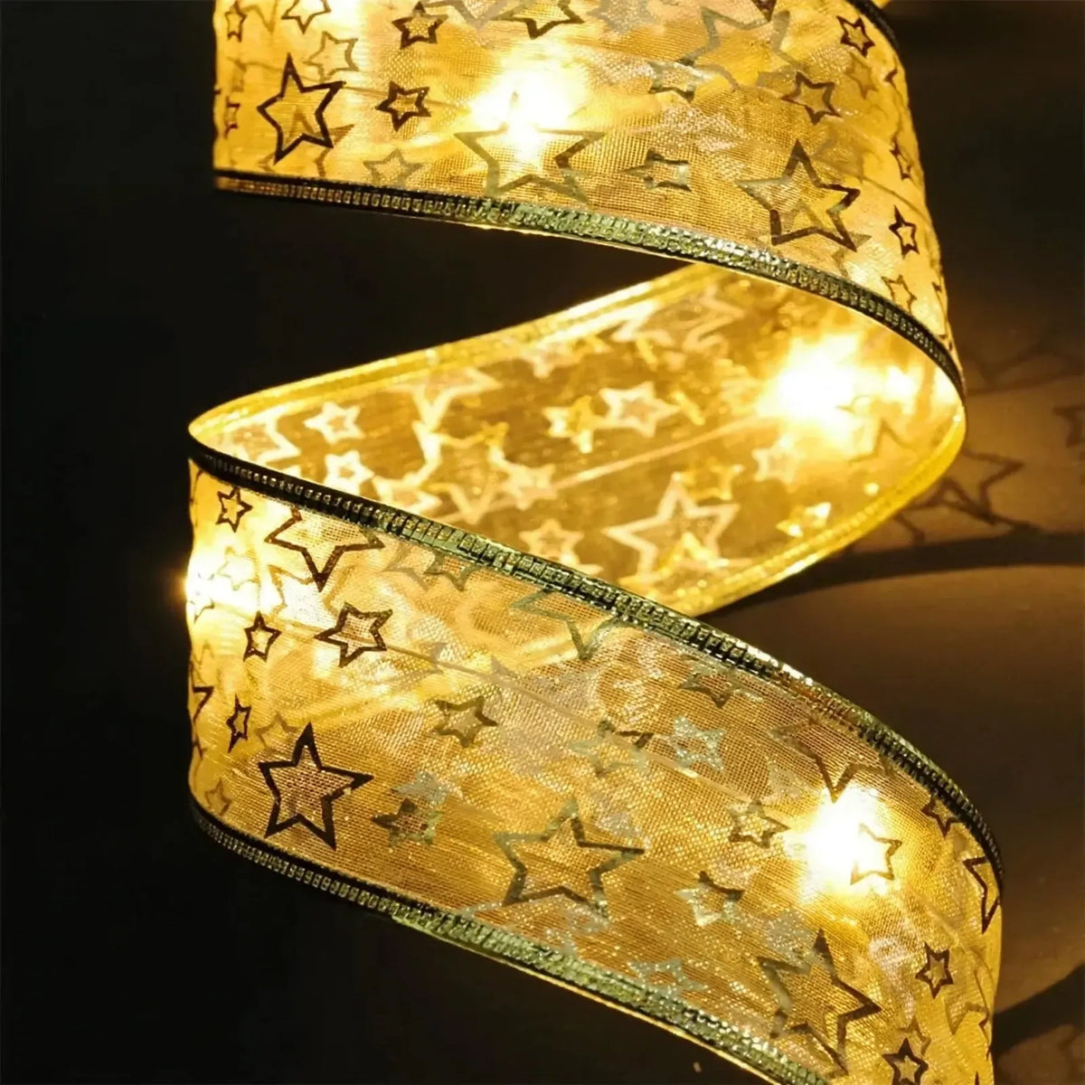 Ribbon Christmas Fairy String Lights