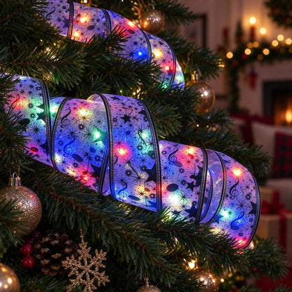 Ribbon Christmas Fairy String Lights