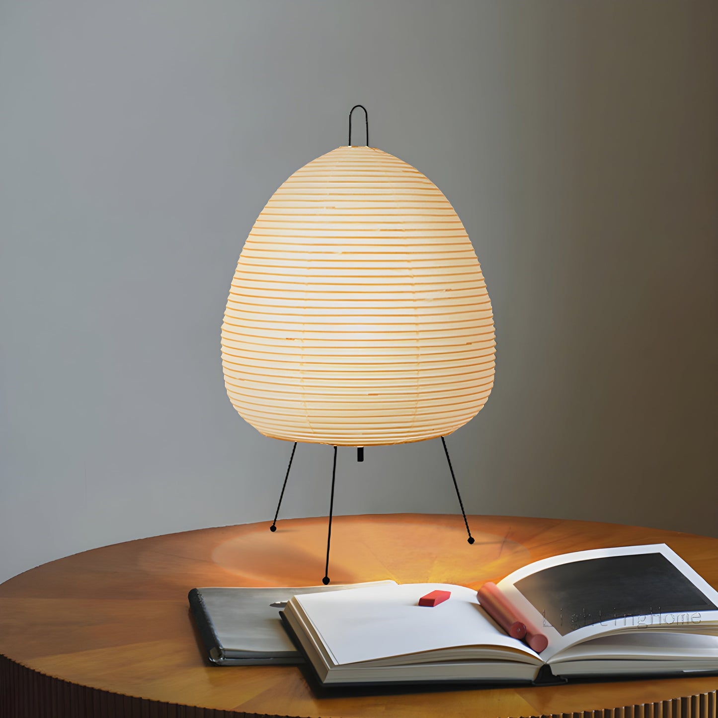Rice Paper Table Lamp Wabi Sabi Japanese Style | Tormexa
