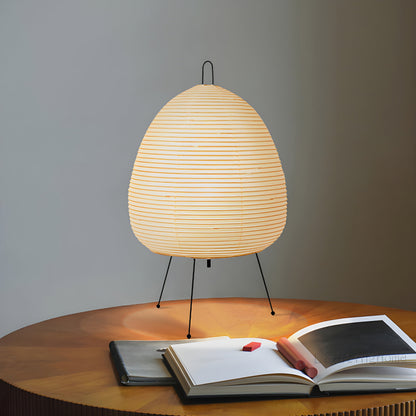 Rice Paper Table Lamp Wabi Sabi Japanese Style | Tormexa