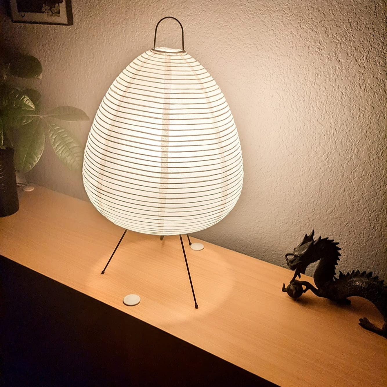 Rice Paper Table Lamp Wabi Sabi Japanese Style | Tormexa