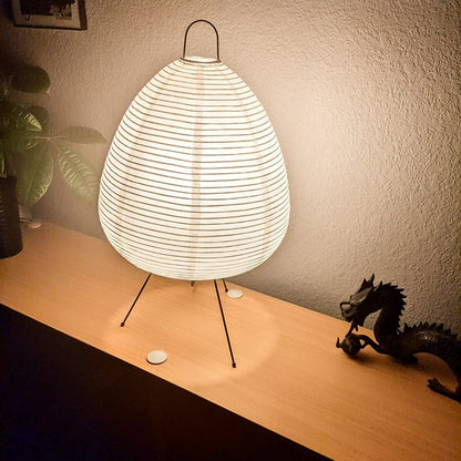 Rice Paper Table Lamp Wabi Sabi Japanese Style | Tormexa
