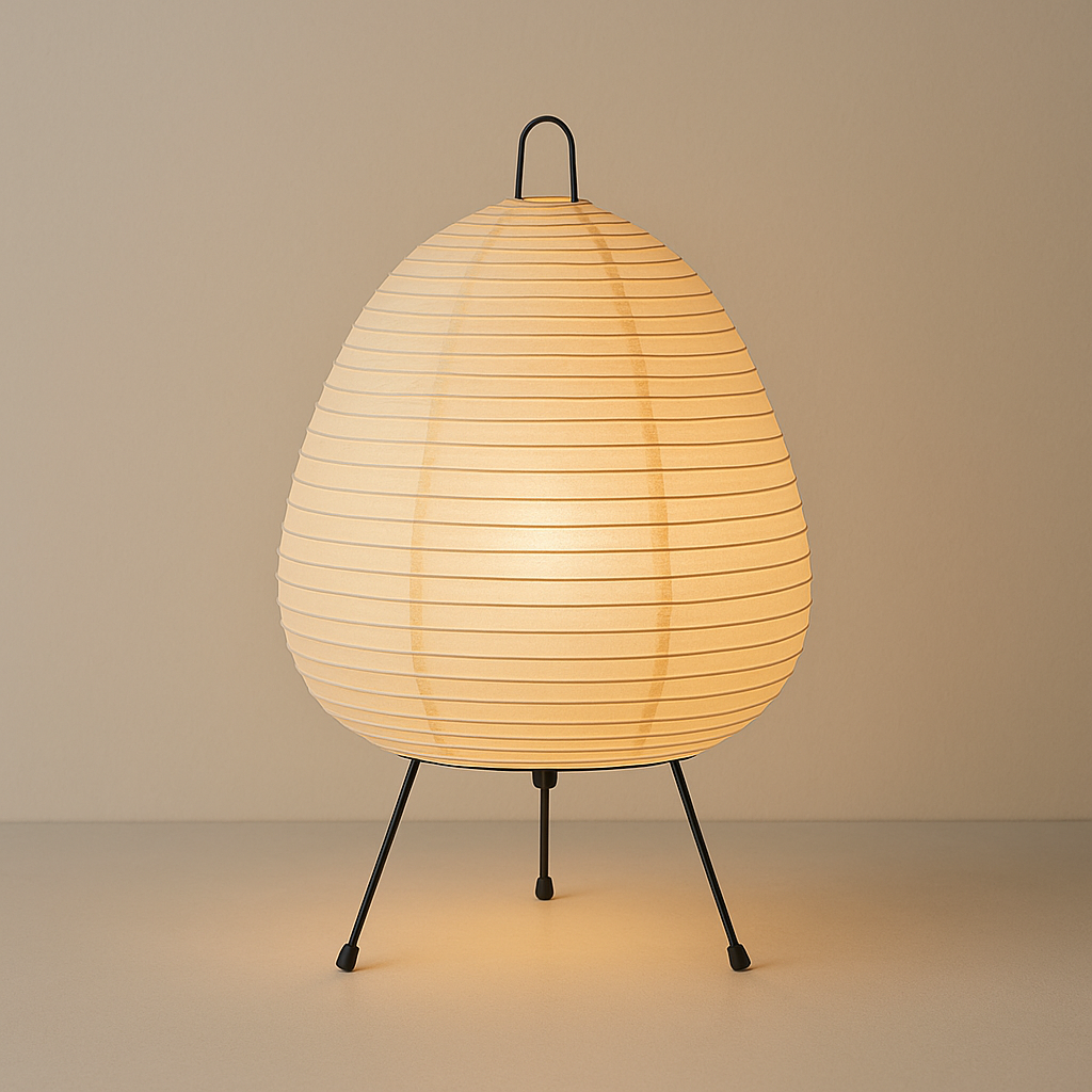 Rice Paper Table Lamp Wabi Sabi Japanese Style | Tormexa