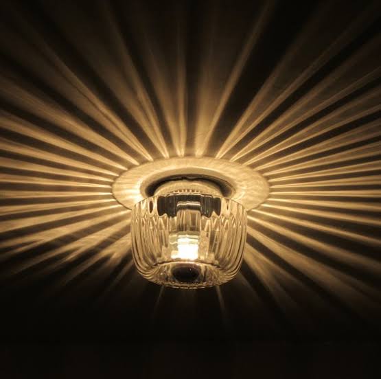 Ripple Glass Ceiling Flush Mount Indoor Light Fixture | Pharox