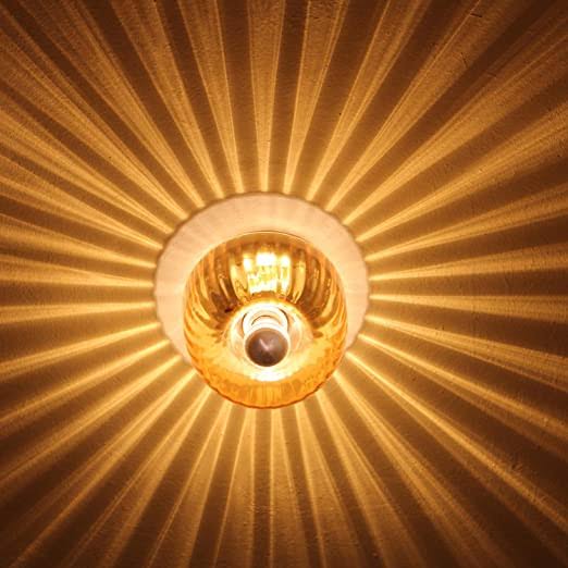 Ripple Glass Ceiling Flush Mount Indoor Light Fixture | Pharox