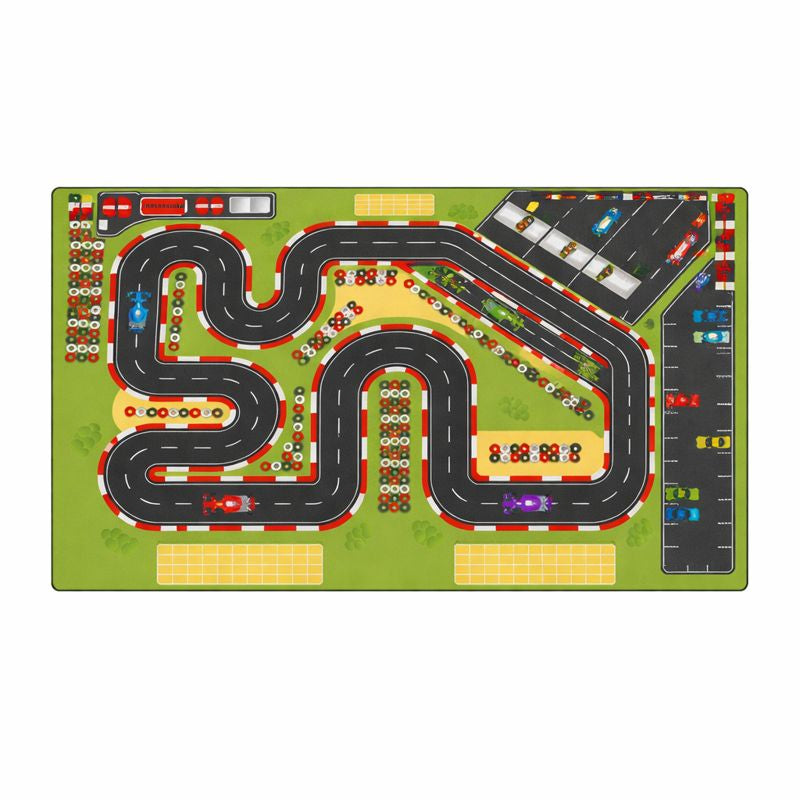 Road Print Polyester Kids Play Mat for Modern Room Decor | Belvian