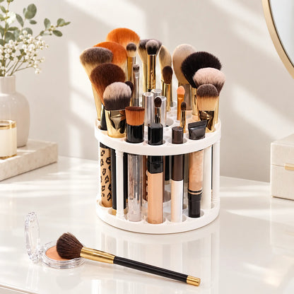 Rotating Makeup Brush Storage Rack