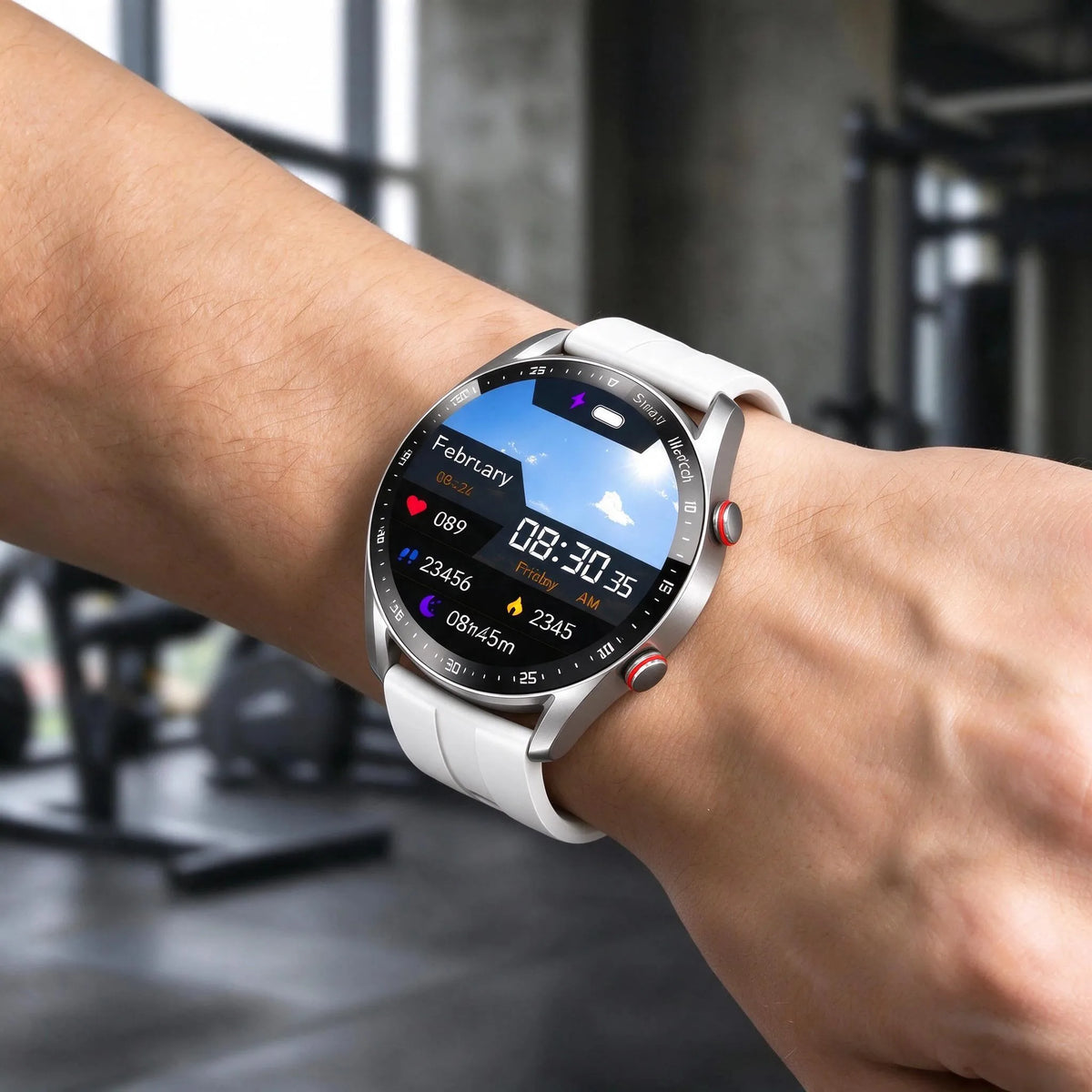 Round Bluetooth Sports Smart Watch