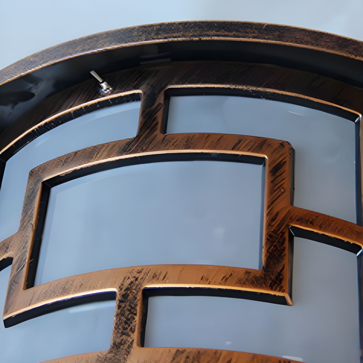 Round Bronze Solar Outdoor Light in Metal | Sunmeto