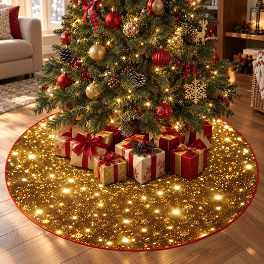Round Christmas Tree Skirt Cover