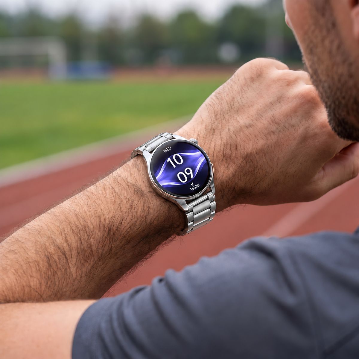 Round Display GPS Tracking Smartwatch