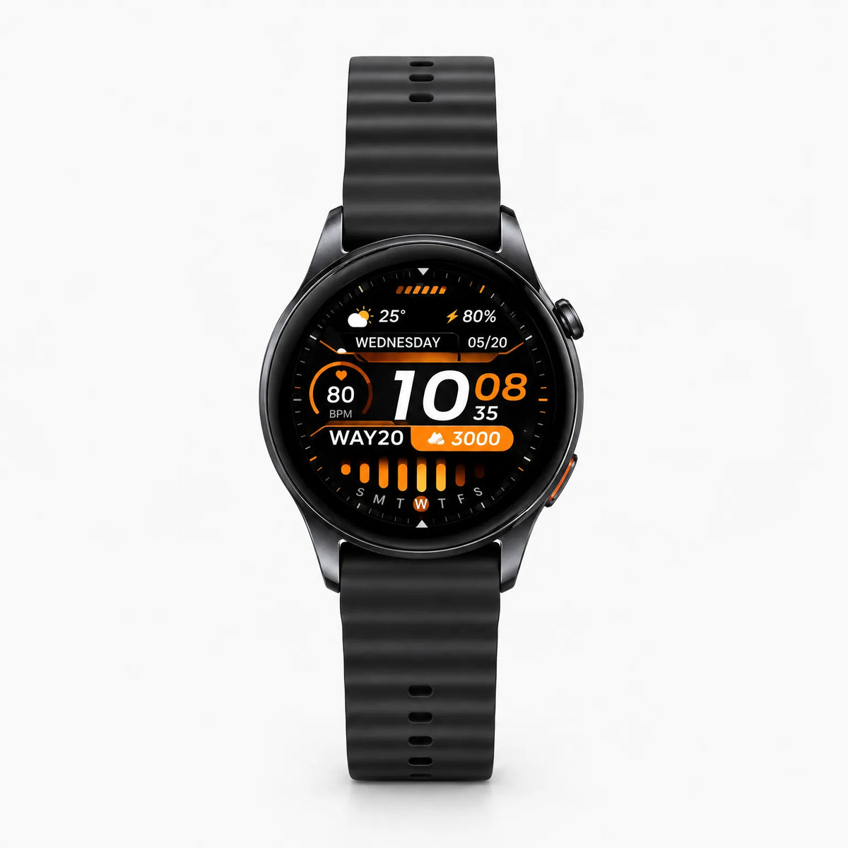 Round Display GPS Tracking Smartwatch