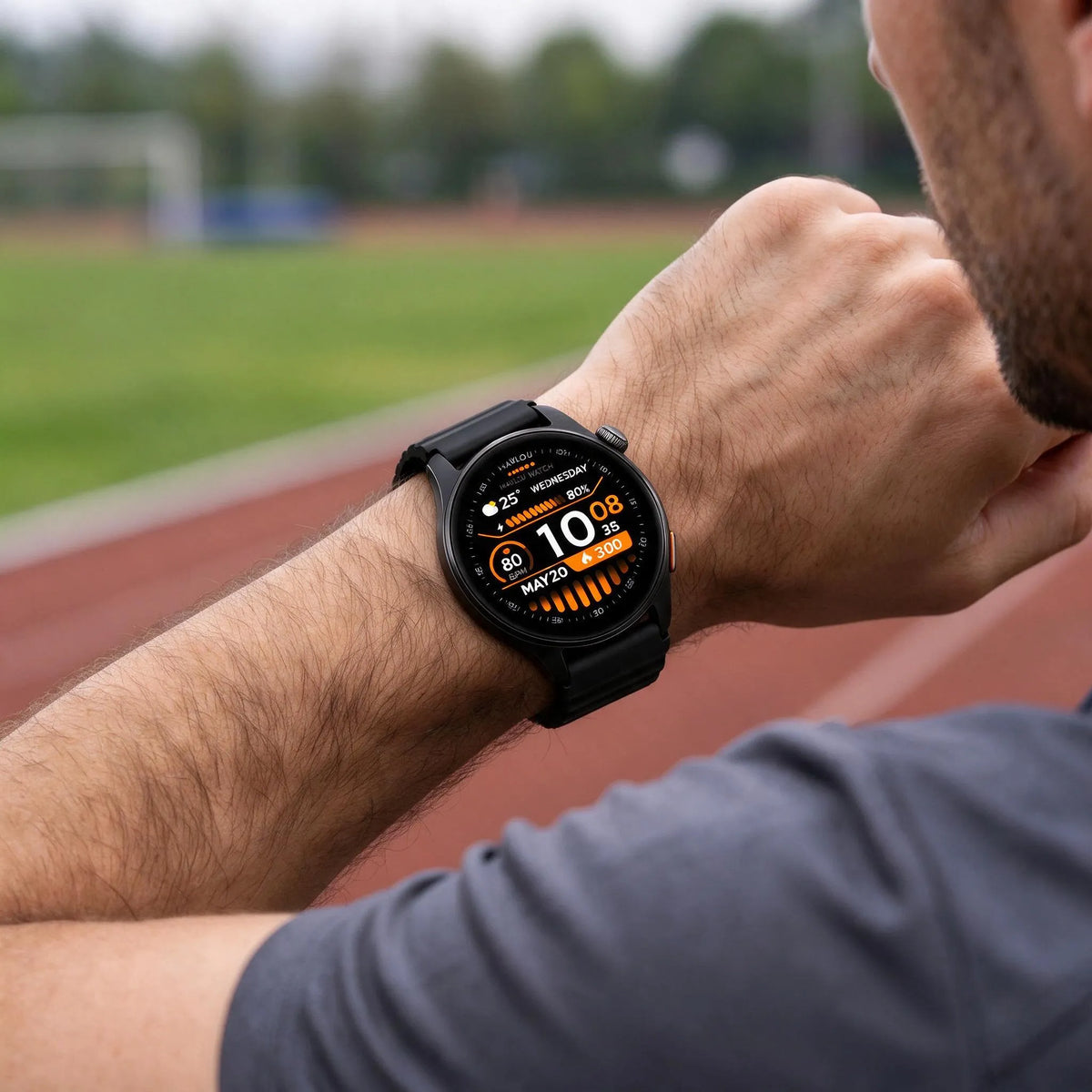 Round Display GPS Tracking Smartwatch