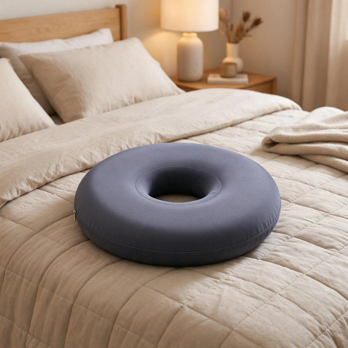 Round Memory Foam Doughnut Pillow