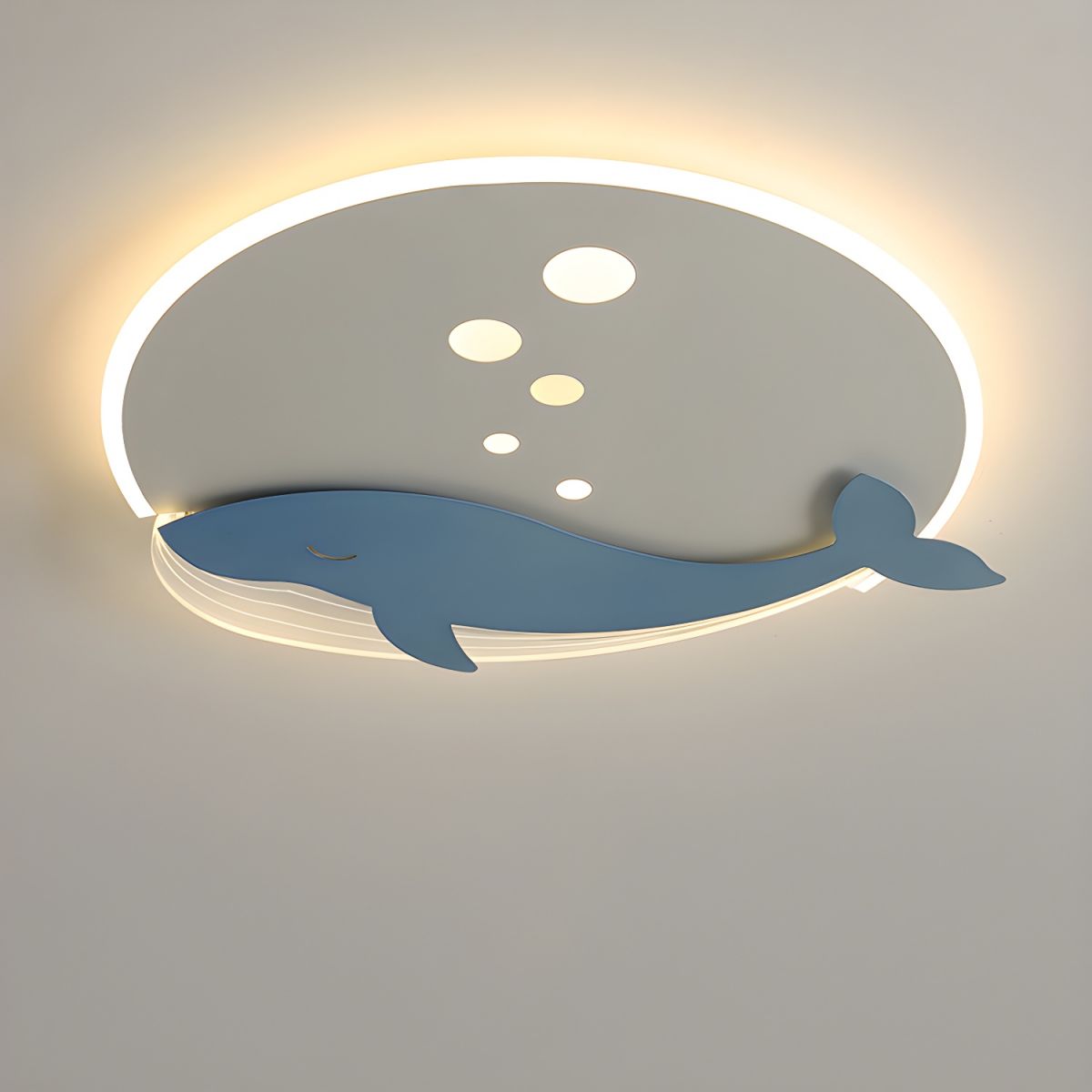 Round Metal Ceiling Light Scandinavian Kids Style | Norvexi