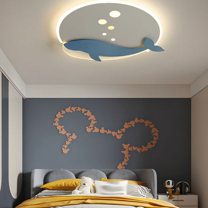 Round Metal Ceiling Light Scandinavian Kids Style | Norvexi