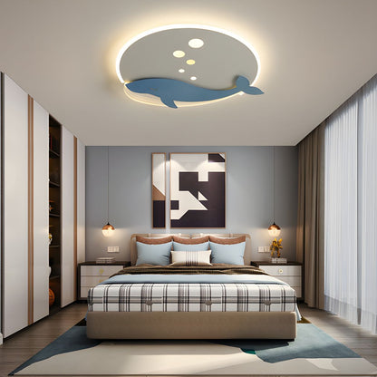 Round Metal Ceiling Light Scandinavian Kids Style | Norvexi
