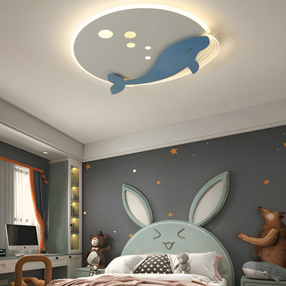 Round Metal Ceiling Light Scandinavian Kids Style | Norvexi