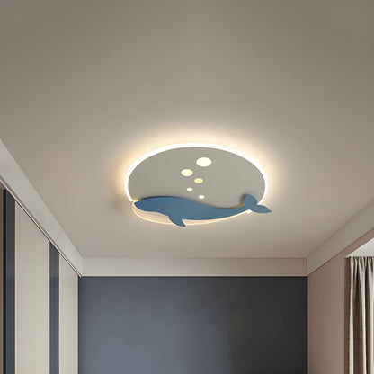 Round Metal Ceiling Light Scandinavian Kids Style | Norvexi