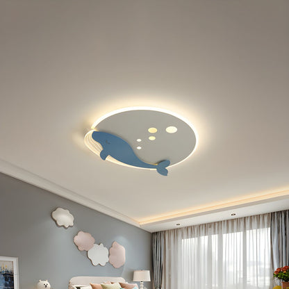 Round Metal Ceiling Light Scandinavian Kids Style | Norvexi