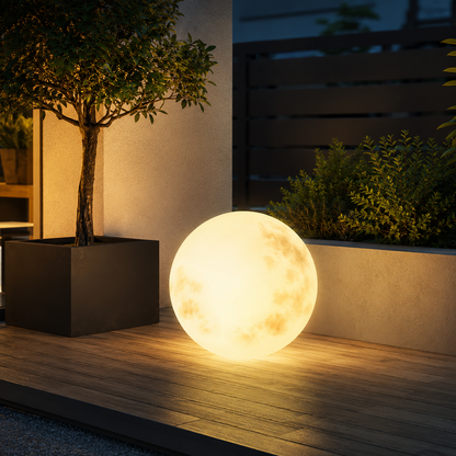 Round Solar Resin Multi Colour Outdoor Garden Light | Marqen