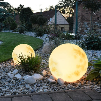 Round Solar Resin Multi Colour Outdoor Garden Light | Marqen